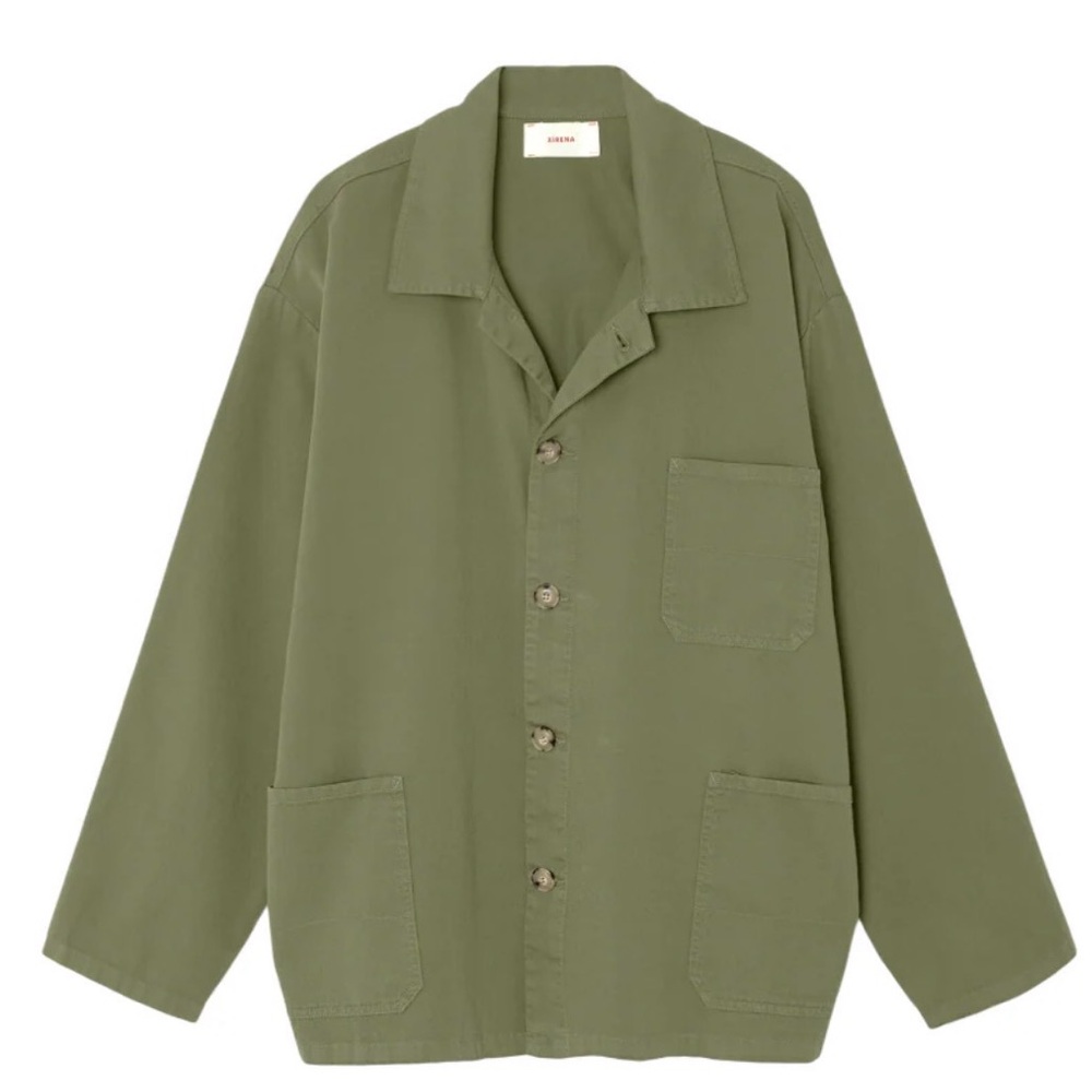 Xirena Perry Chore Jacket Shirt Jacket. Army Green Size Medium Boxy Fit Trendy